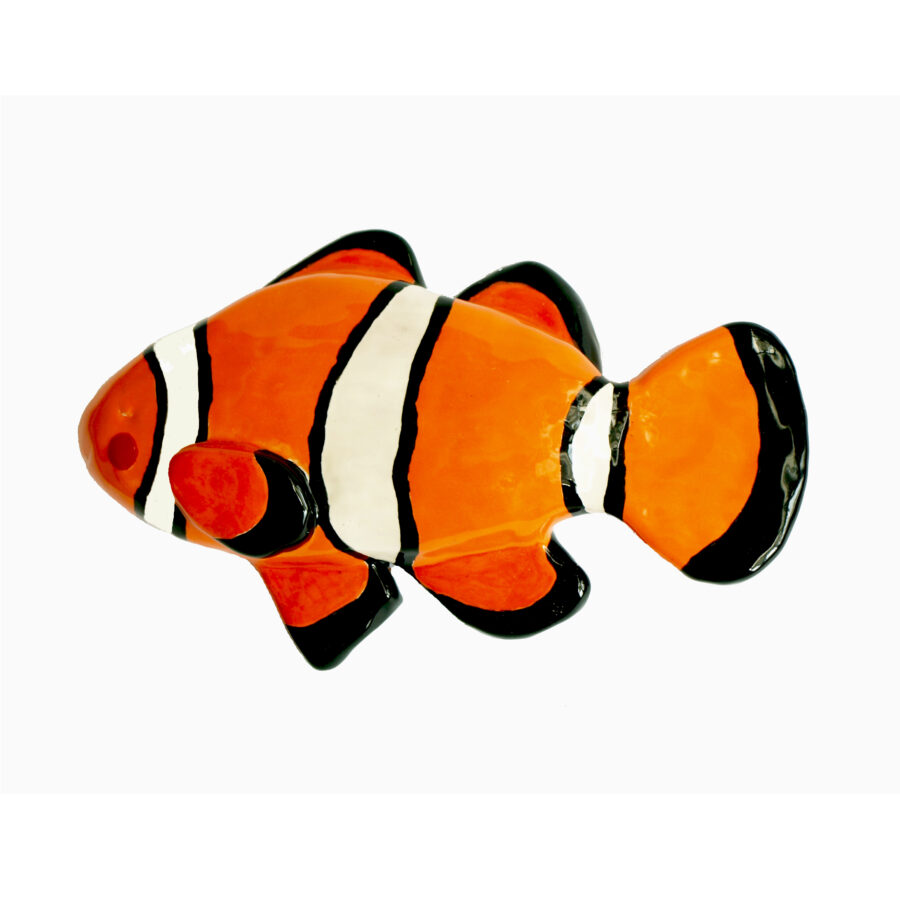 Pez payaso de cerámica