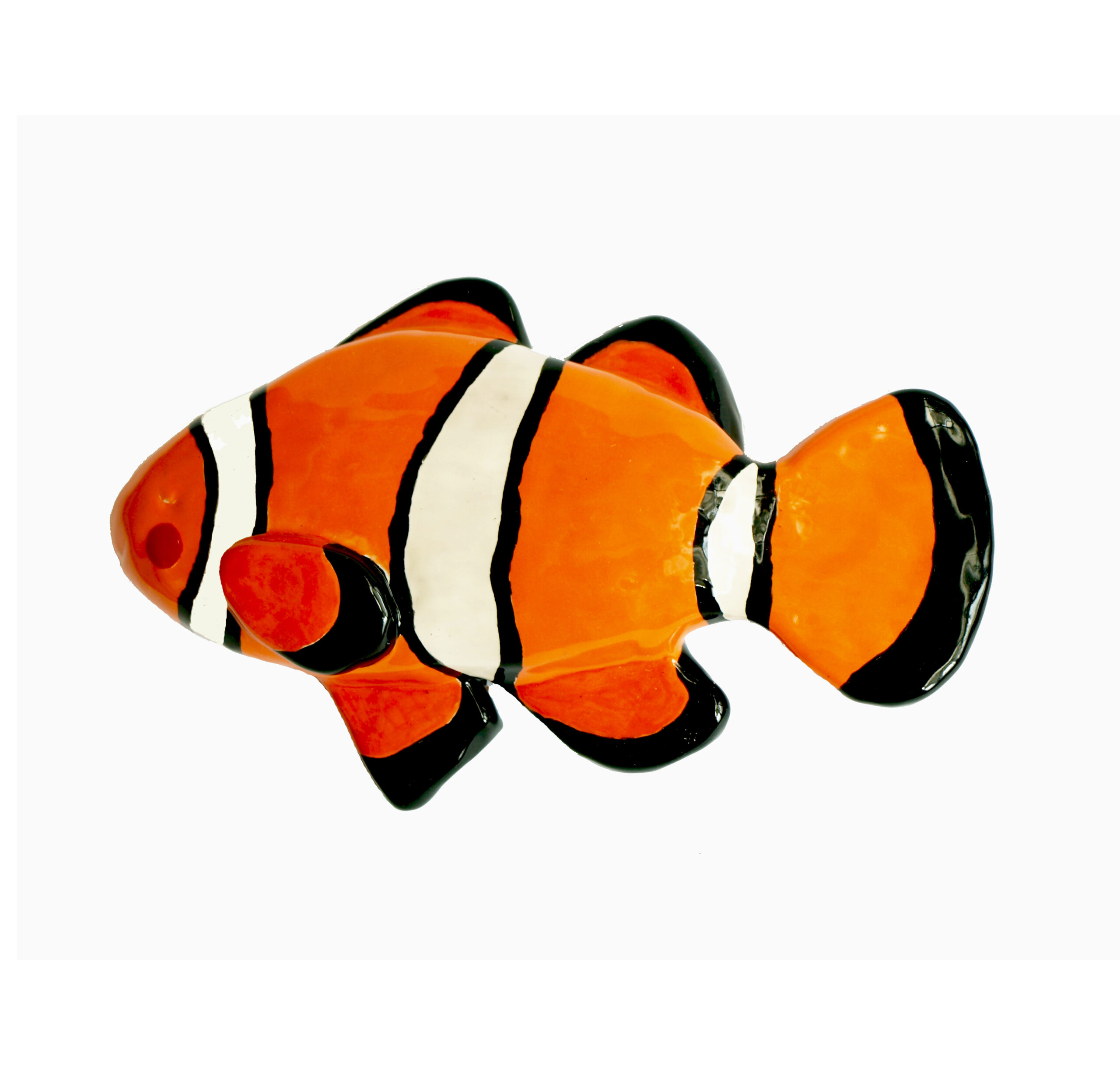 Pez payaso de cerámica