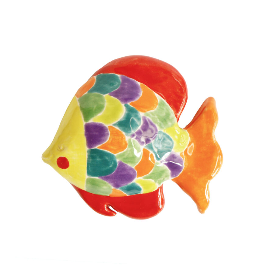 Pez de colores de cerámica