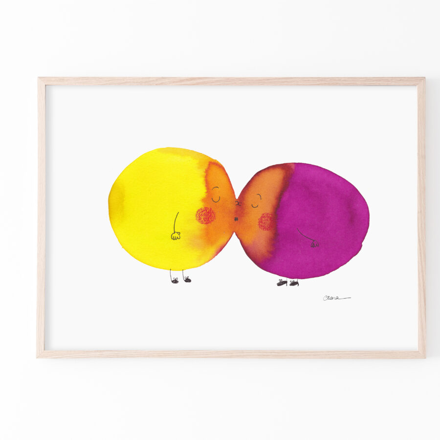 El beso de colores - Copia 19x21cm