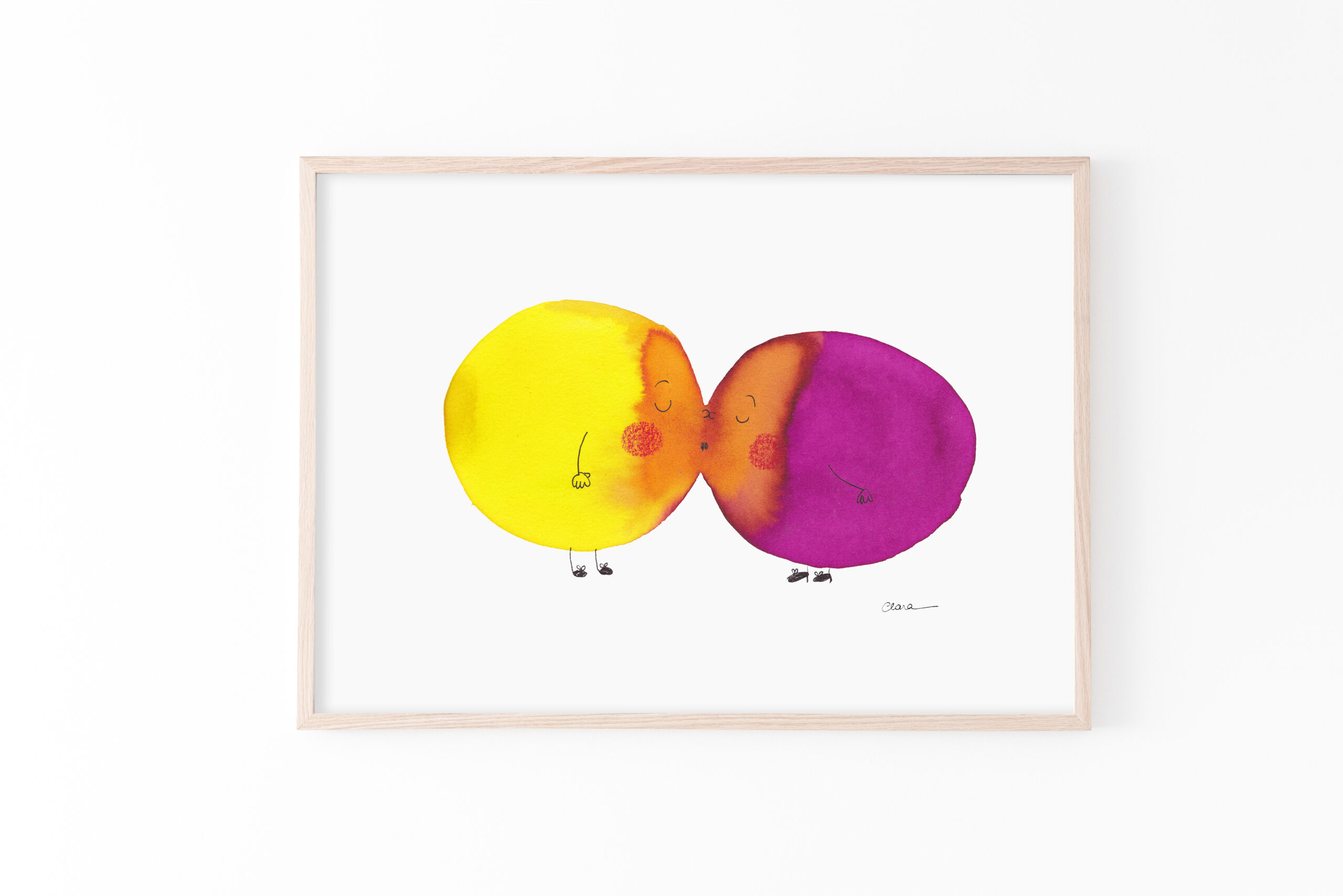 El beso de colores - Copia 19x21cm