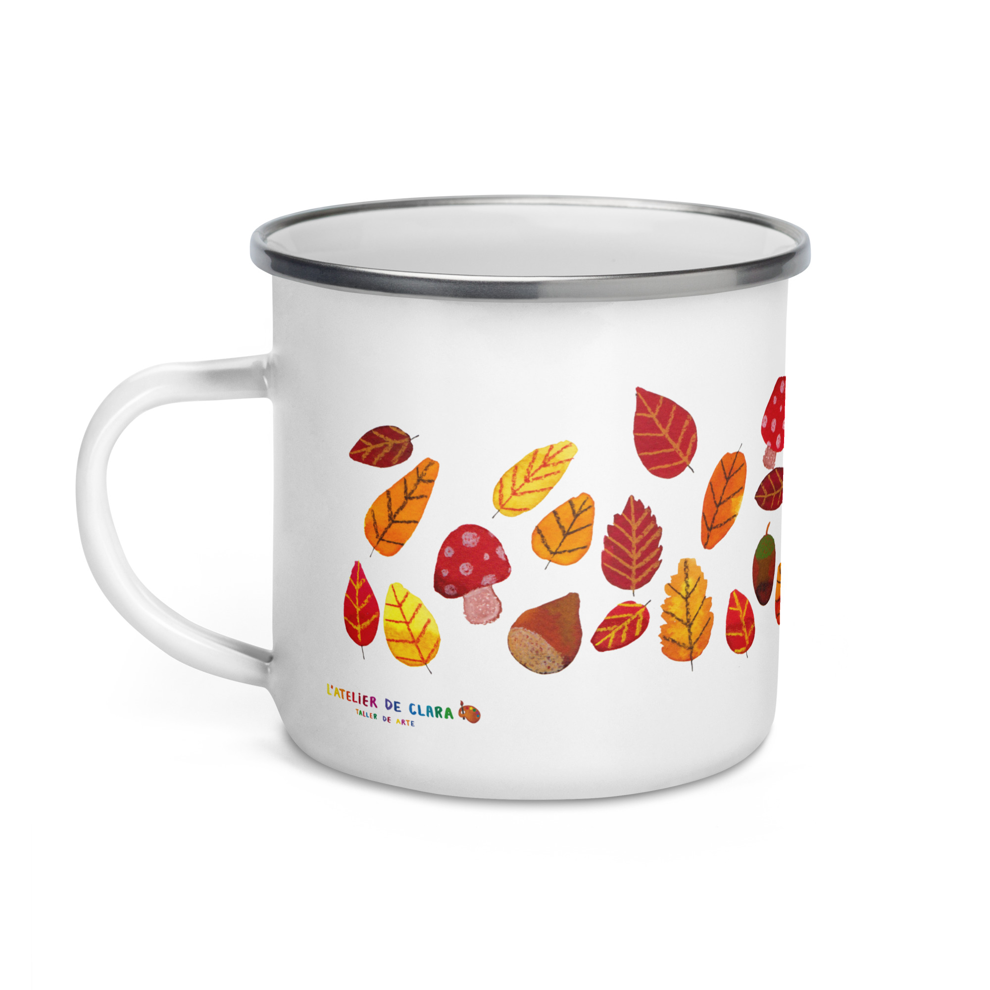 Taza esmaltada de otoño - Imagen 4
